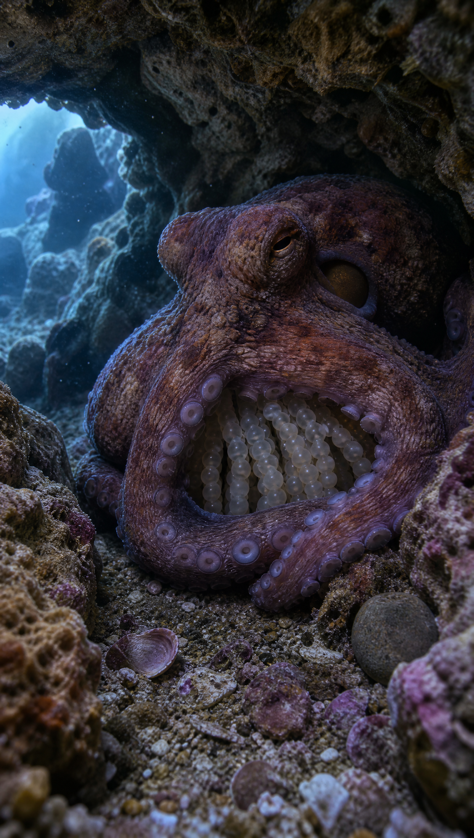 Why an Octopus Mother Stops Eating for Her Eggs scene plate 5