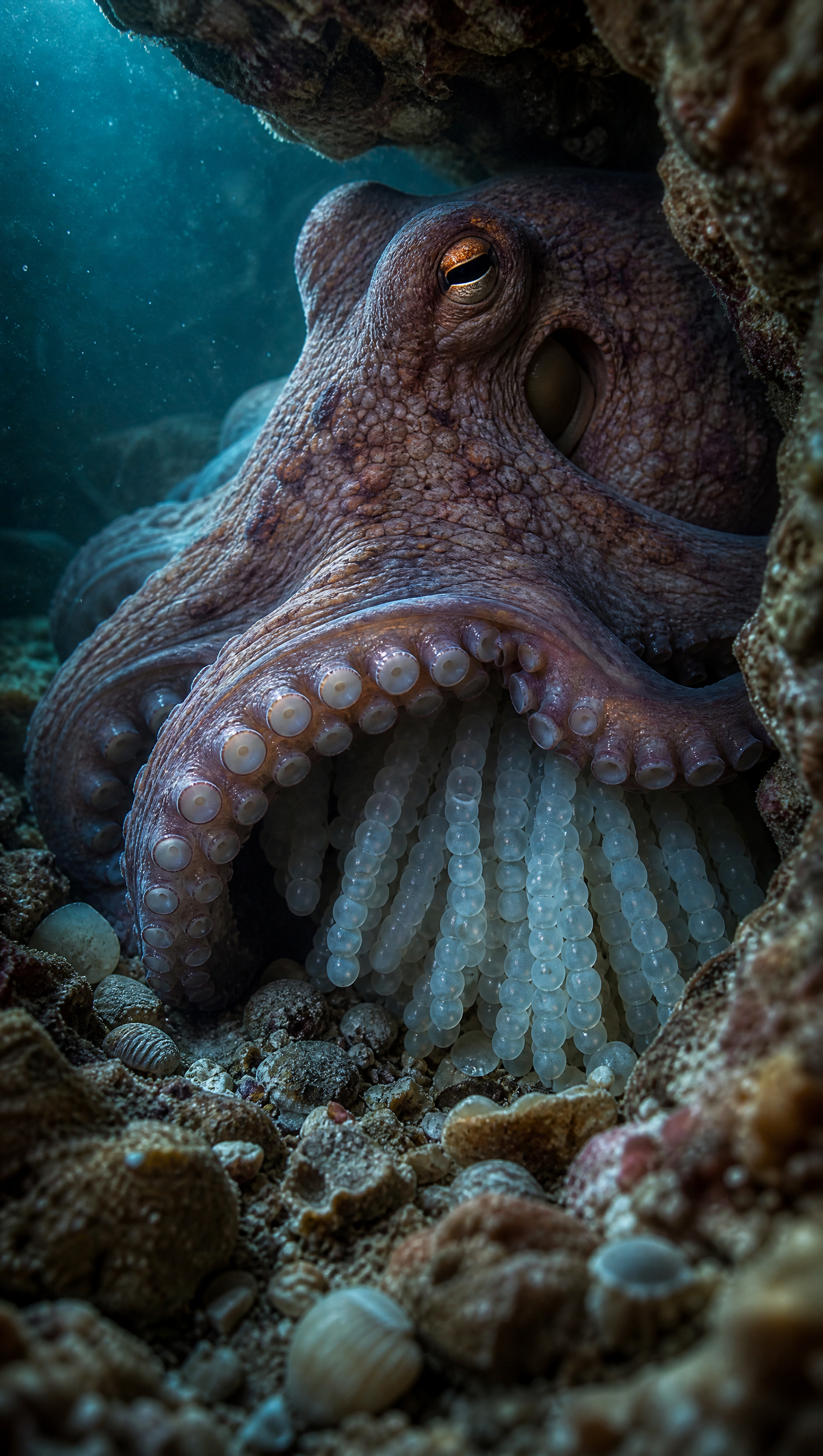 Why an Octopus Mother Stops Eating for Her Eggs scene plate 7
