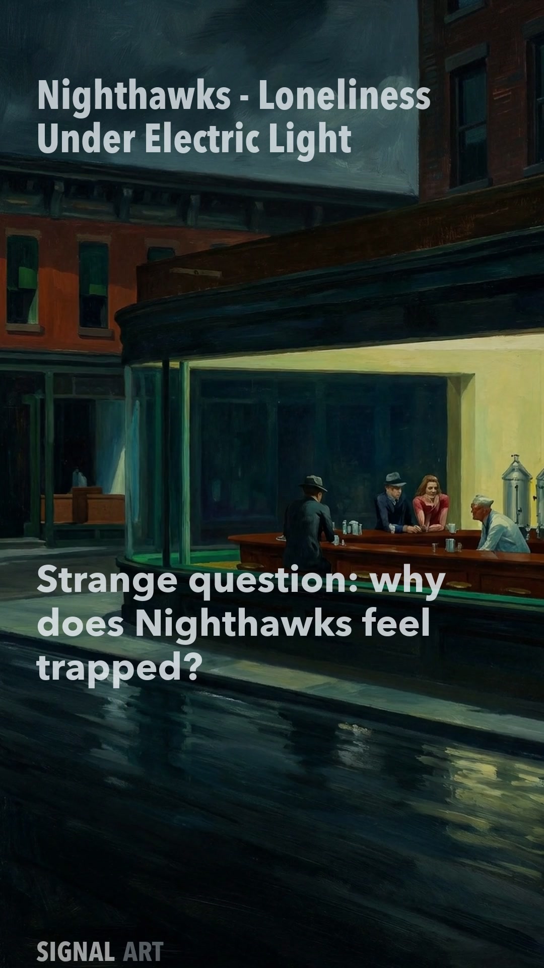 Why Nighthawks Feels Trapped Under Electric Light