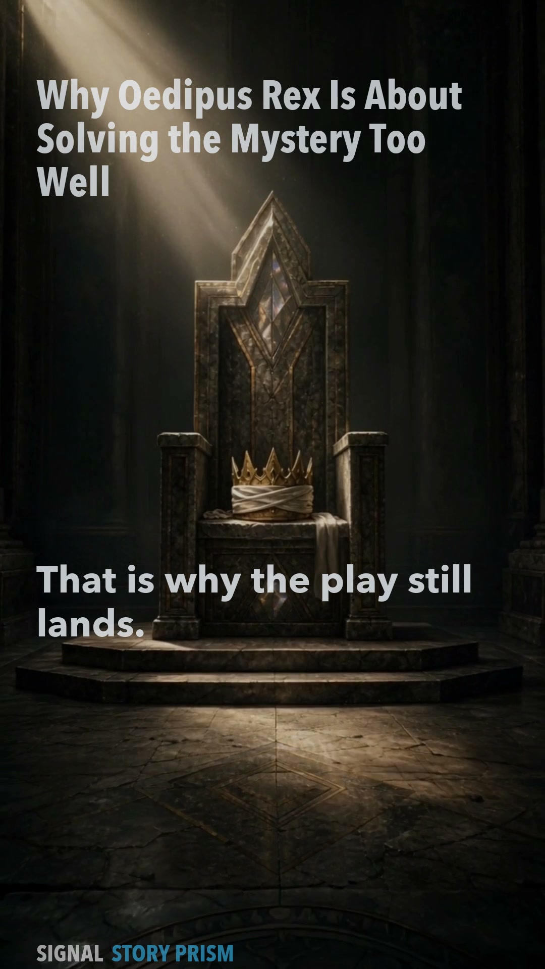 Why Oedipus Rex Is About Solving the Mystery Too Well