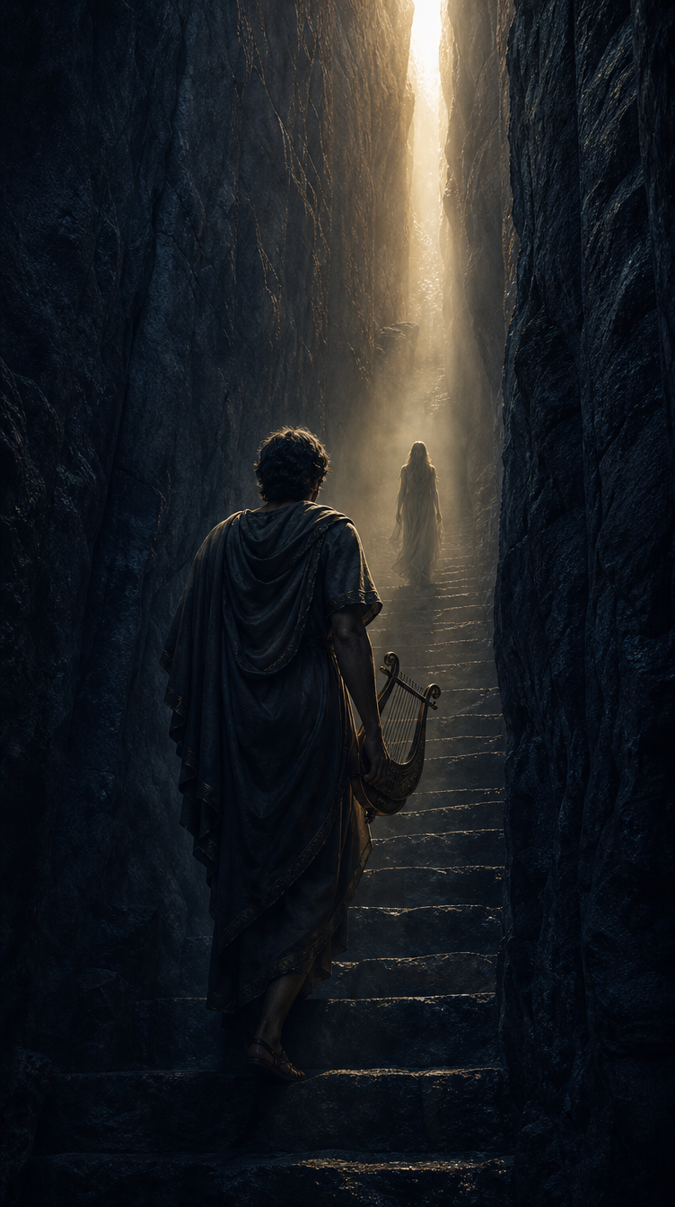 Why Orpheus Looks Back at Eurydice scene plate 3