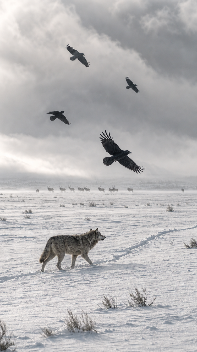 Why Ravens Follow Wolves Through Winter scene plate 5