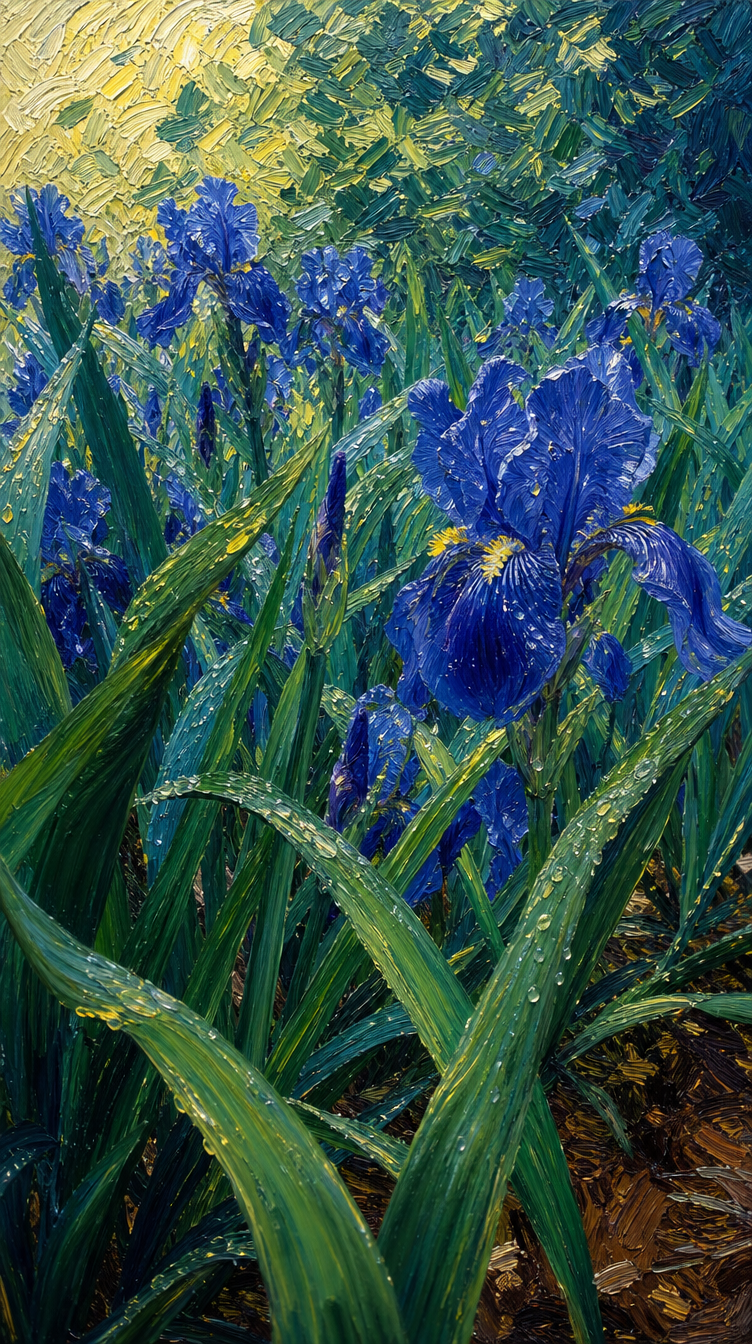 Why Van Gogh's Irises Feels Like a Nervous System scene plate 6