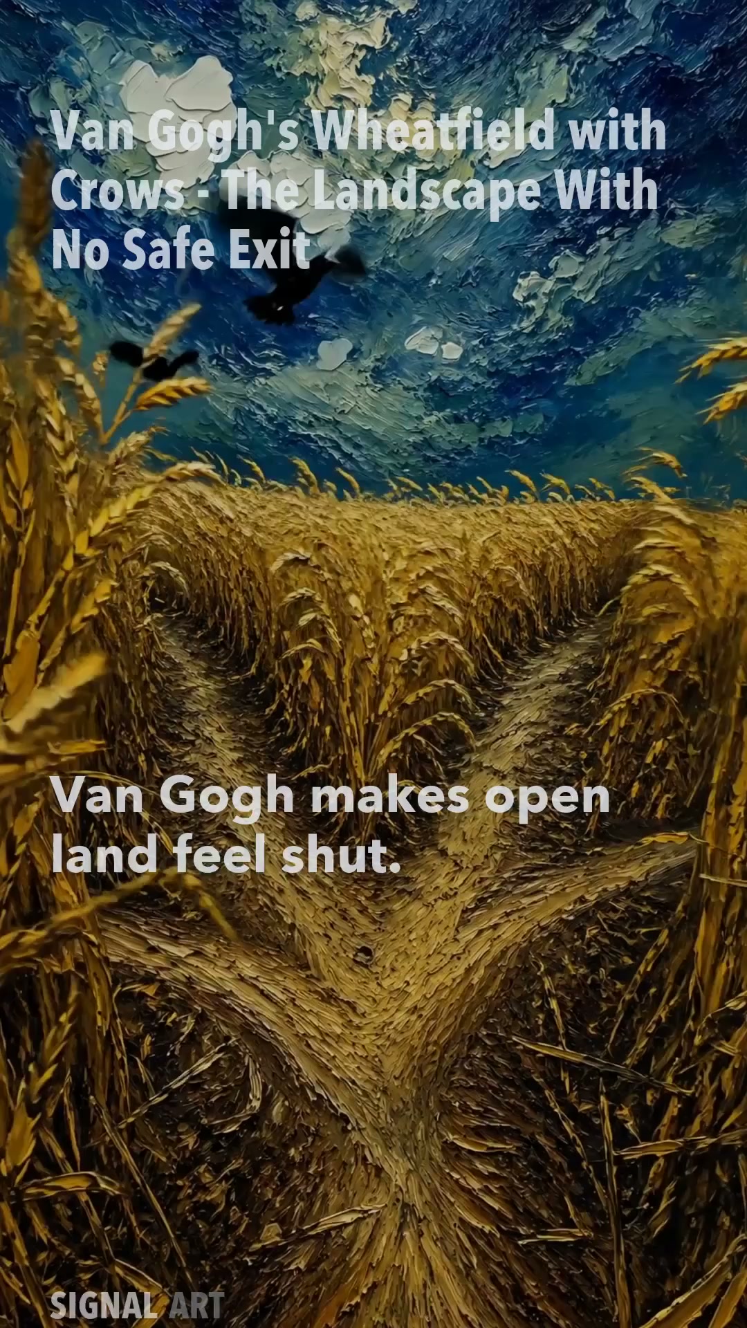 Why Van Gogh's Wheatfield with Crows Feels Trapped